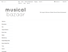 Tablet Screenshot of musicalbazaar.com